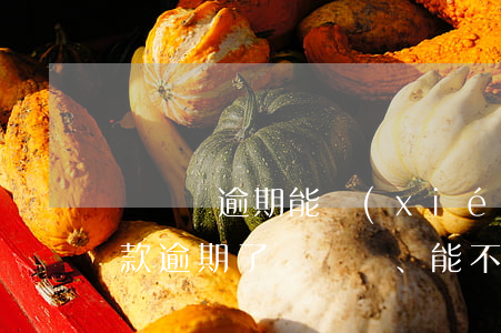 貸貸紅逾期能協(xié)商還款么(銀行貸款逾期了、能不能協(xié)商還本金分期)